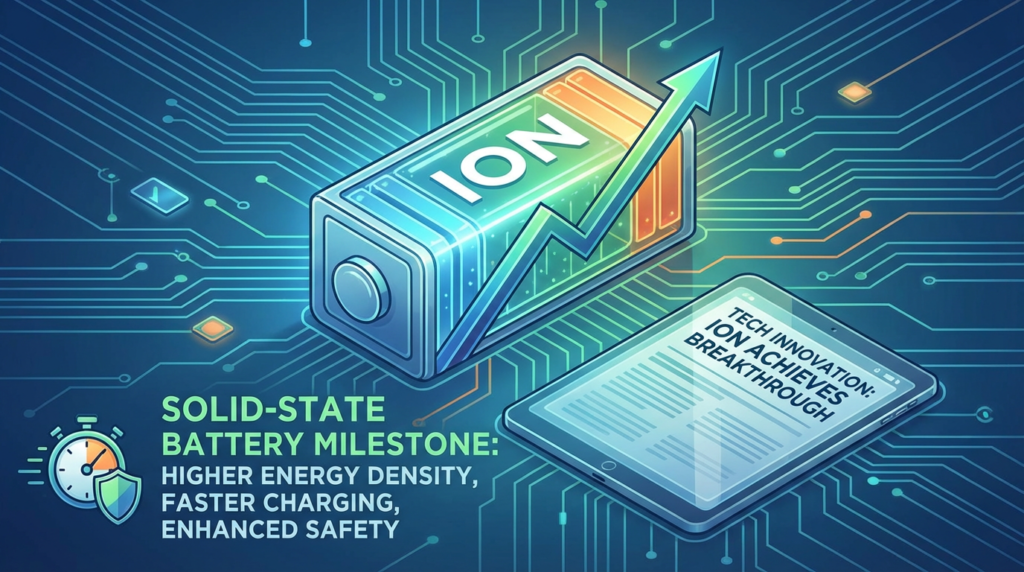 ION solid-state battery milestone