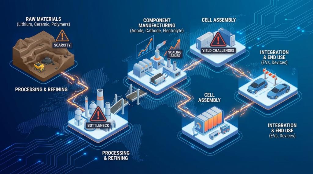 solid-state battery supply chain challenges