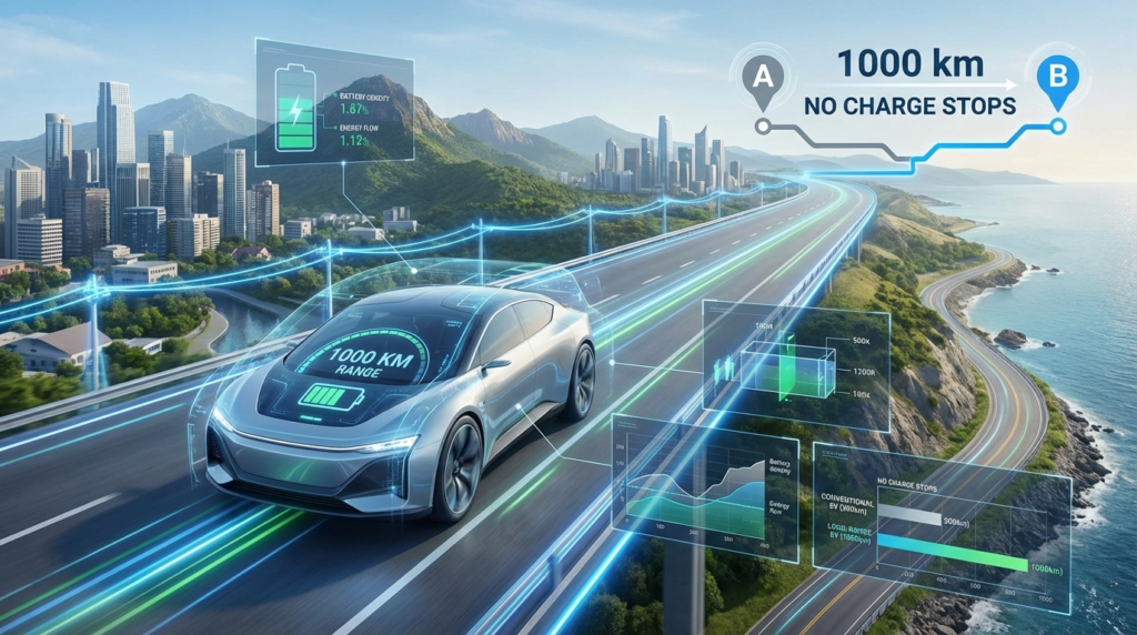 EV range 1000km