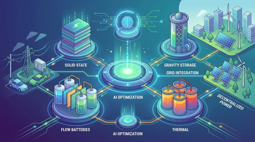 Advanced energy storage technology trends