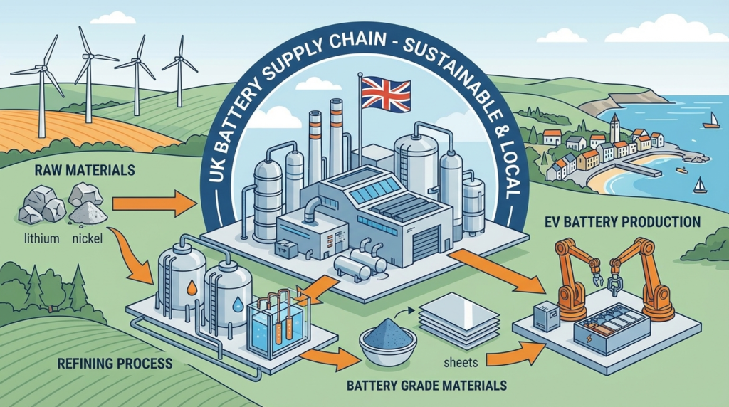 UK EV battery refinery