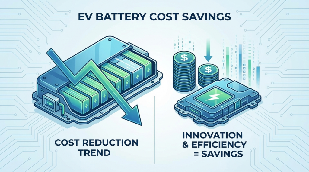 EV battery cost savings