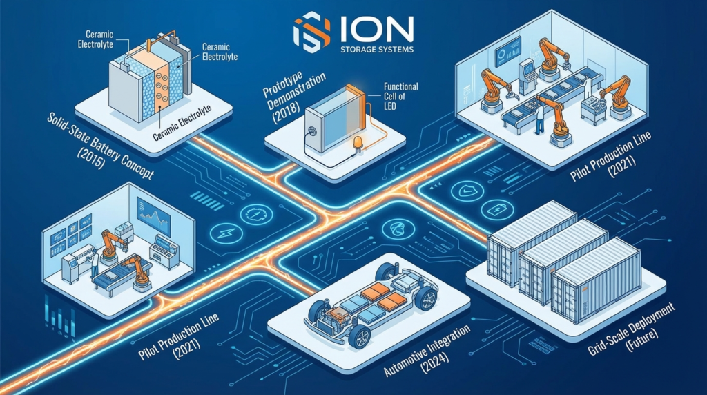 ION Storage Systems technology milestones