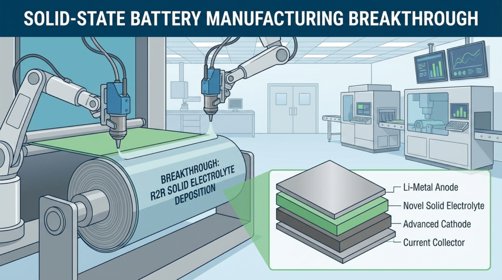 Solid-state battery manufacturing breakthroughs
