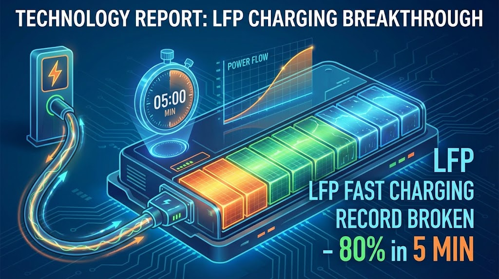 LFP fast charging record