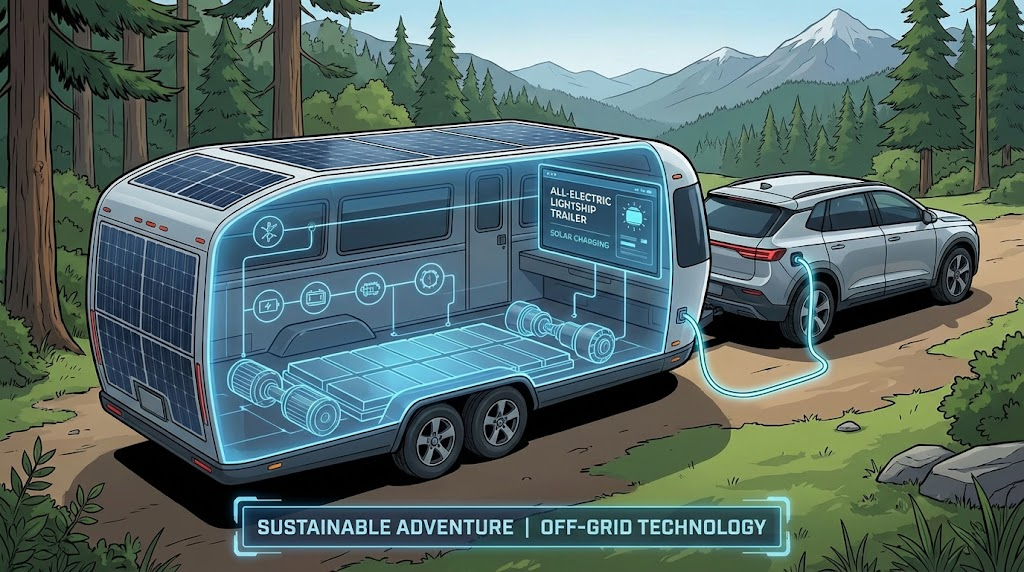 Lightship all-electric travel trailer