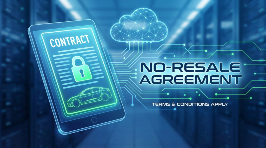Tesla no-resale agreement