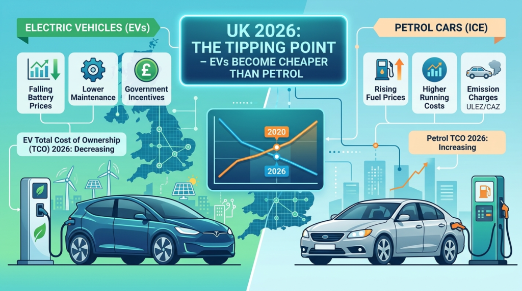 EVs cheaper than petrol cars UK 2026