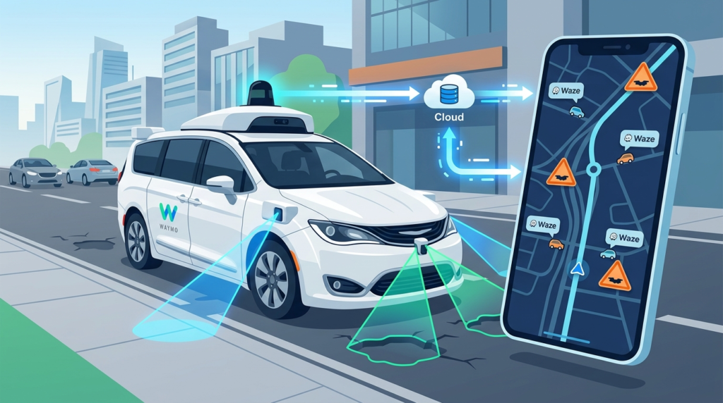 Waymo Waze potholes