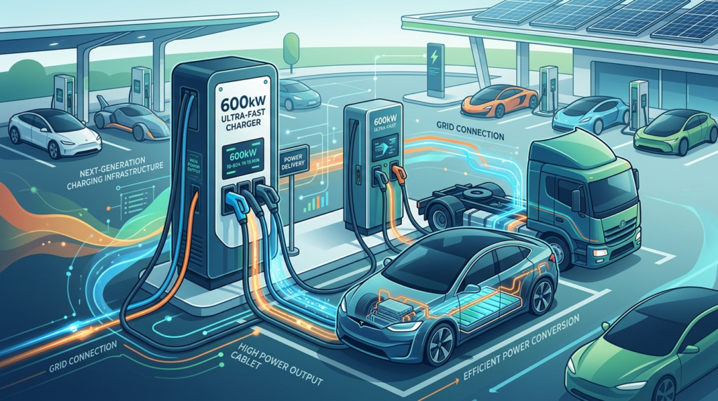 600kW EV charger