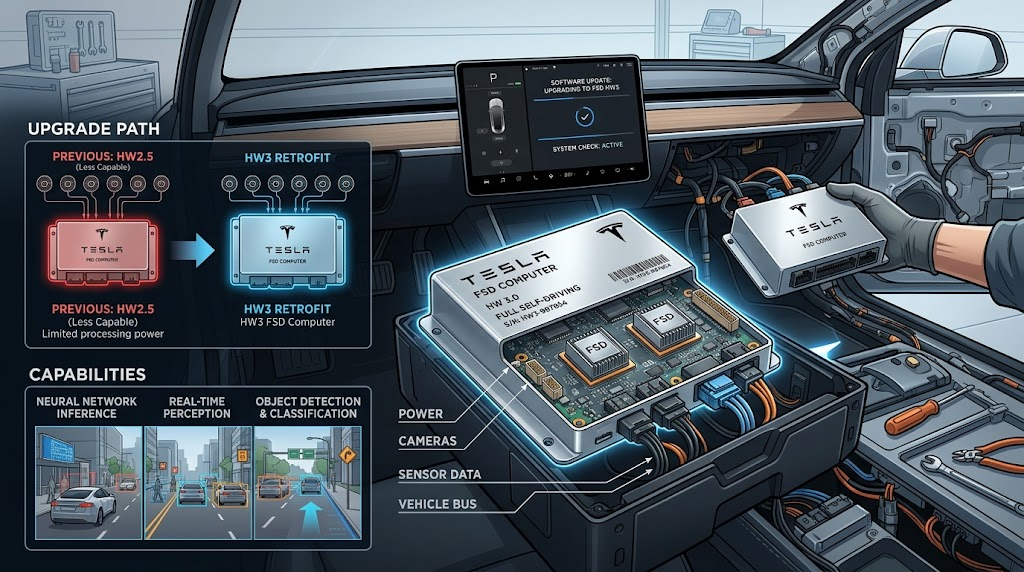 Tesla HW3 FSD retrofit