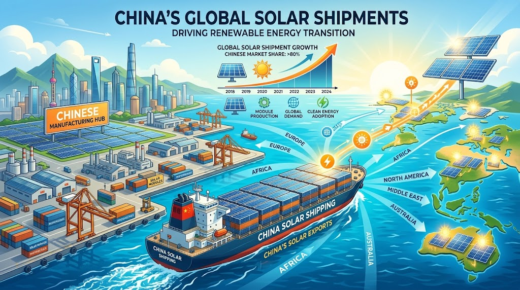 China solar shipment