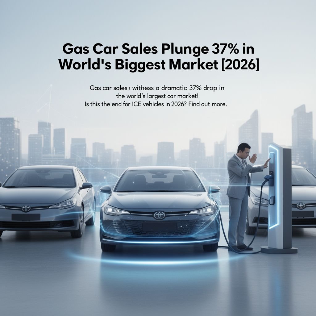 Gas Car Sales Plunge 37% in World’s Biggest Market [2026]