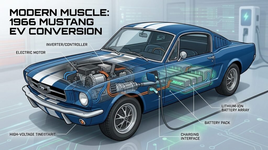 1966 Ford Mustang EV conversion