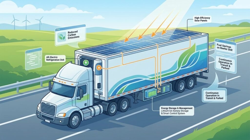 Nivalis & SolarEdge: Revolutionizing Reefer Trailers in 2026 — illustration for solar powered reefer trailers