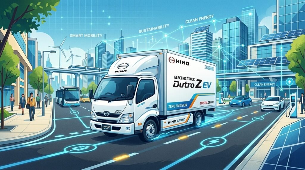 Toyota & Hino Debut Le Series Electric Trucks (2026) — illustration for Toyota Hino electric trucks