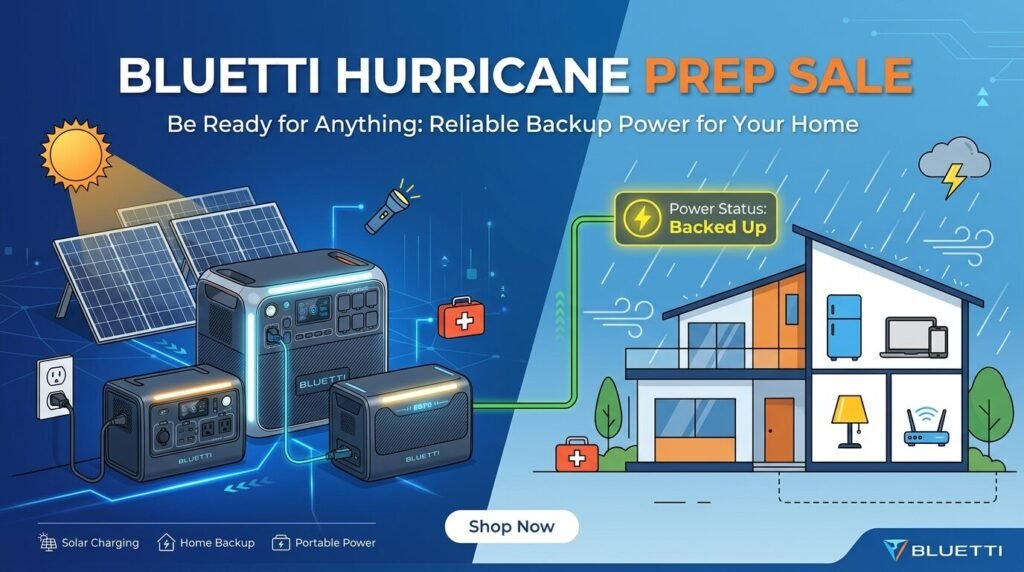 Bluetti Hurricane Prep Sale 2026: Ultimate Power Station Deals — illustration for Bluetti Hurricane Prep Sale