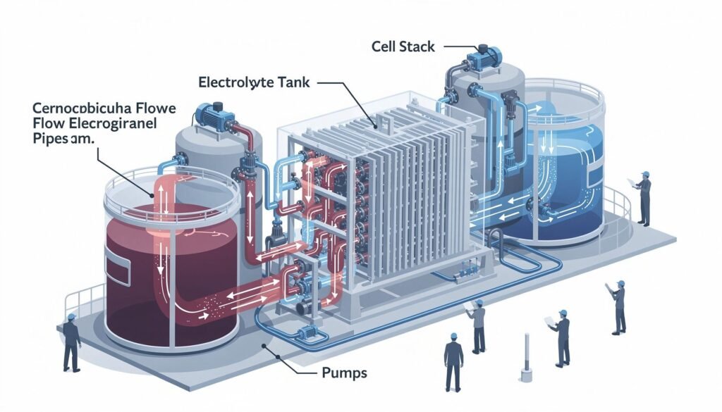 UK's 2026 Vanadium Flow Battery System: A Complete Guide — illustration for vanadium flow battery