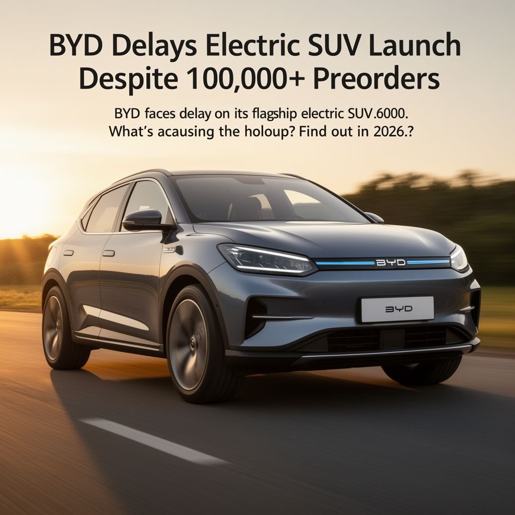 BYD Delays Electric SUV Launch Despite 100,000+ Preorders