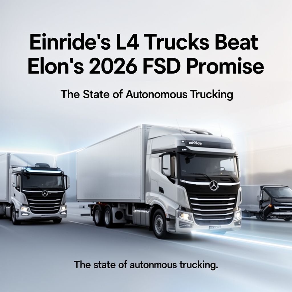 Einride’s L4 Trucks Beat Elon’s 2026 FSD Promise