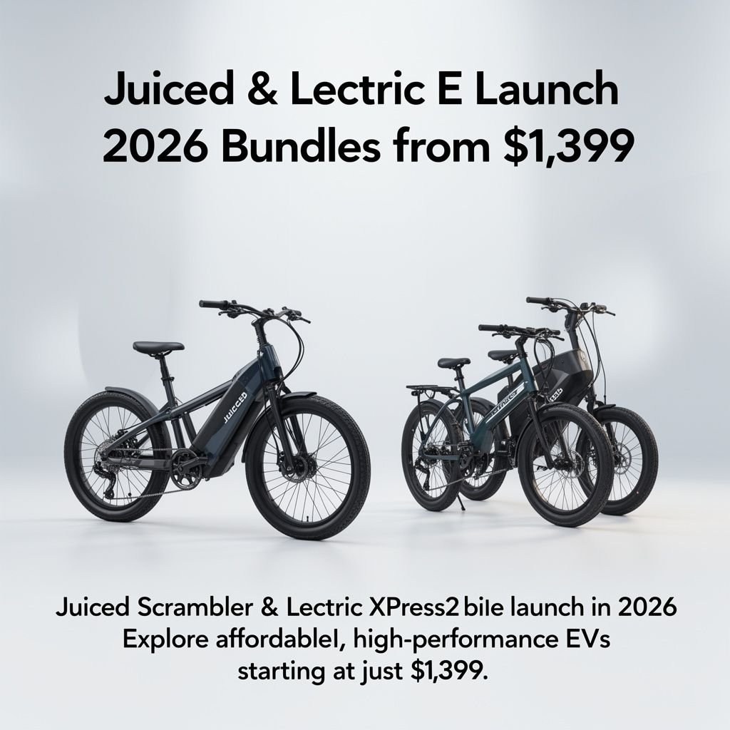 Juiced & Lectric E-bike Launch: 2026 Bundles from $1,399