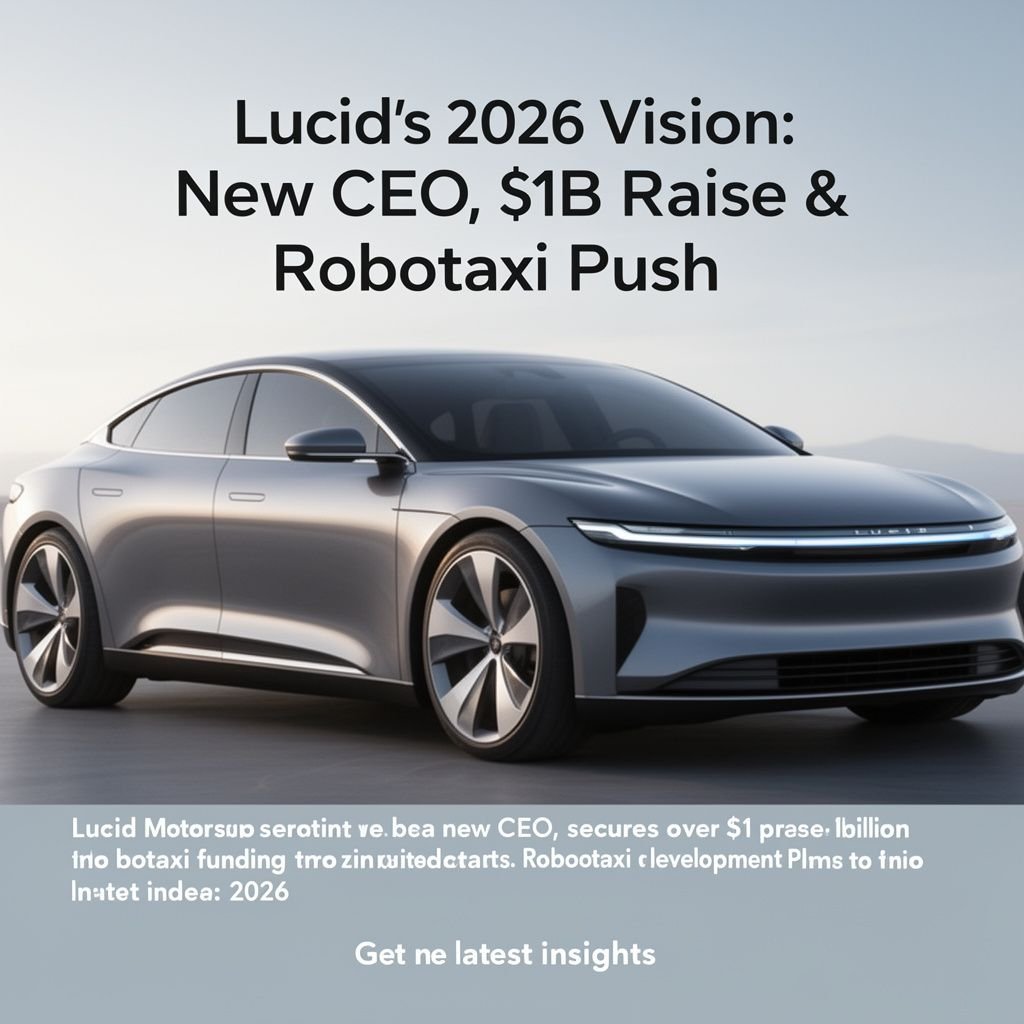Lucid’s 2026 Vision: New CEO, $1B Raise & Robotaxi Push