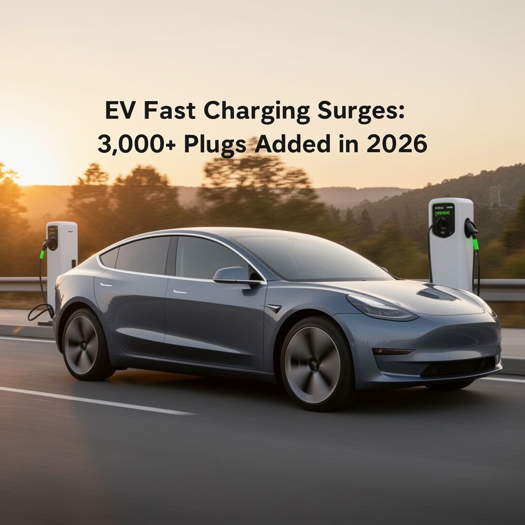 U.s. EV Fast Charging Surges: 3,000+ Plugs Added in 2026