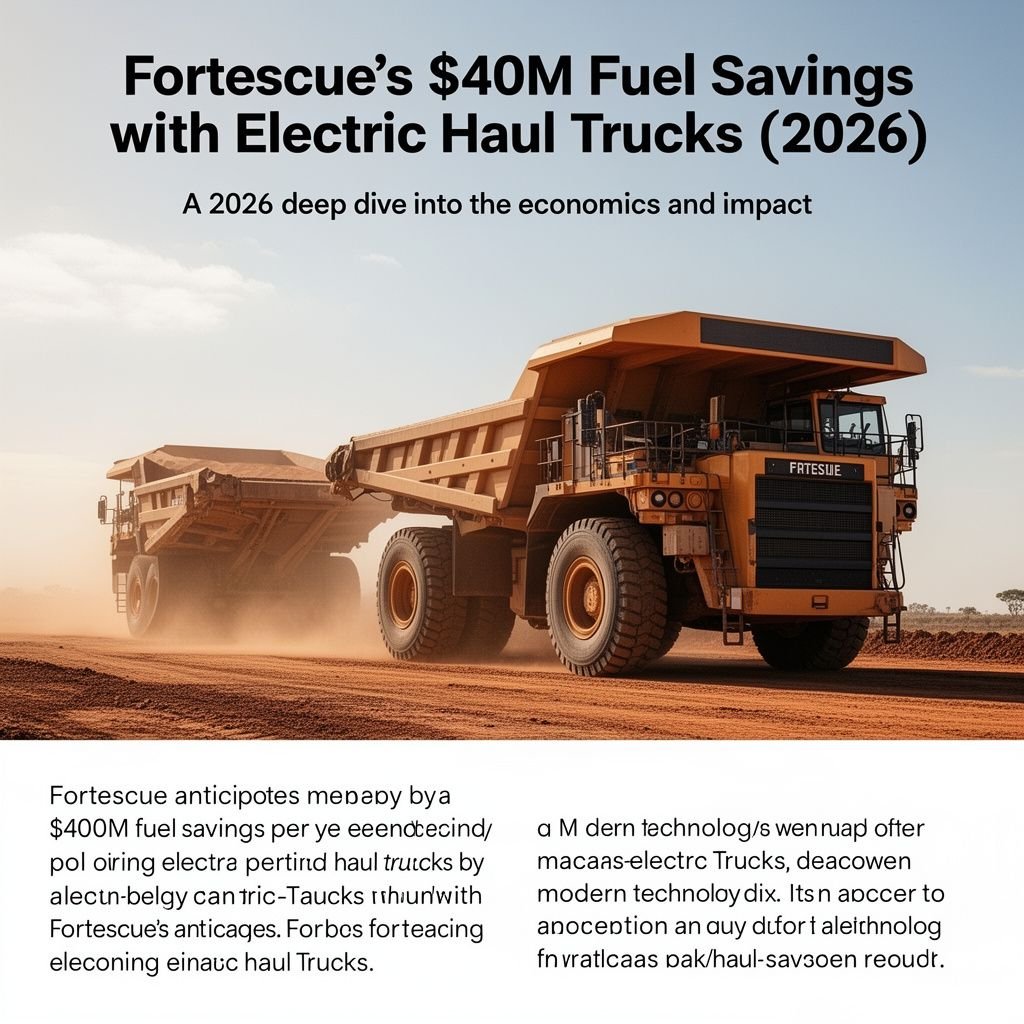 Fortescue’s $400M Fuel Savings with Electric Haul Trucks (2026)