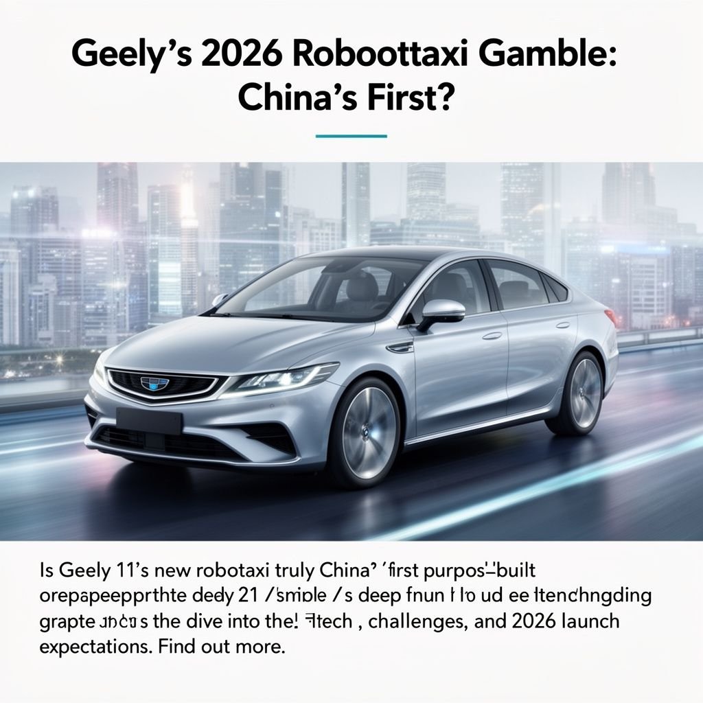 Geely’s 2026 Robotaxi Gamble: China’s First?
