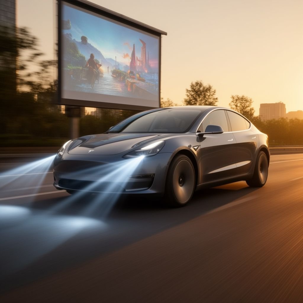Chinese EVs Projecting Movies from Headlights in 2026?