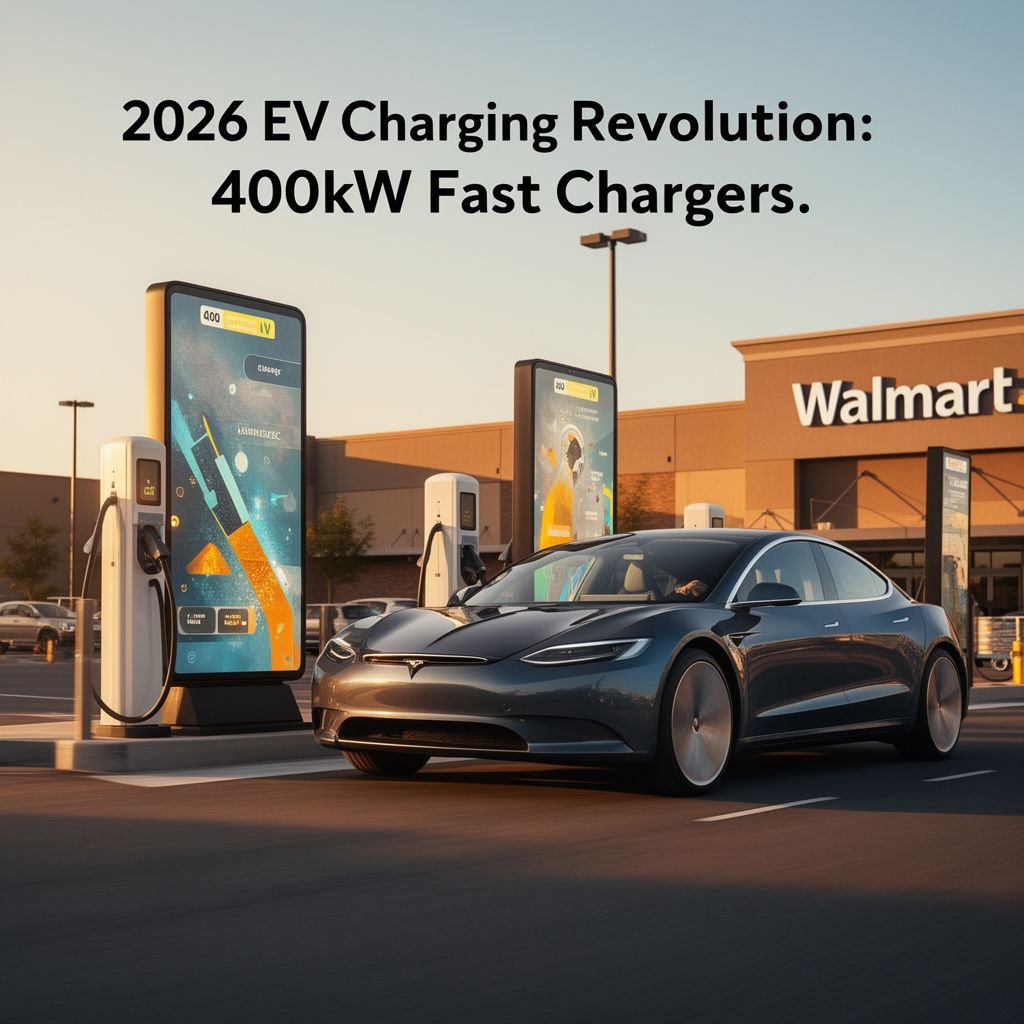 Walmart’s 2026 EV Charging Revolution: 400kW Fast Chargers